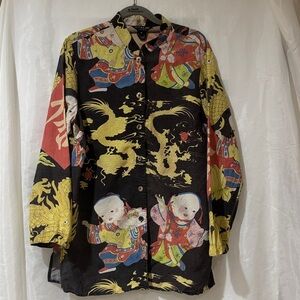 Citron Santa Monica Asian Artistic Print Shirt